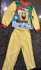 Nickelodeon SpongeBob SquarePants Christmas Pajamas 2 Piece Set Size 8