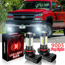 6000k Led Fog Lights Bulbs For 2003-2006 Chevy Silverado 1500 2500 3500 HD