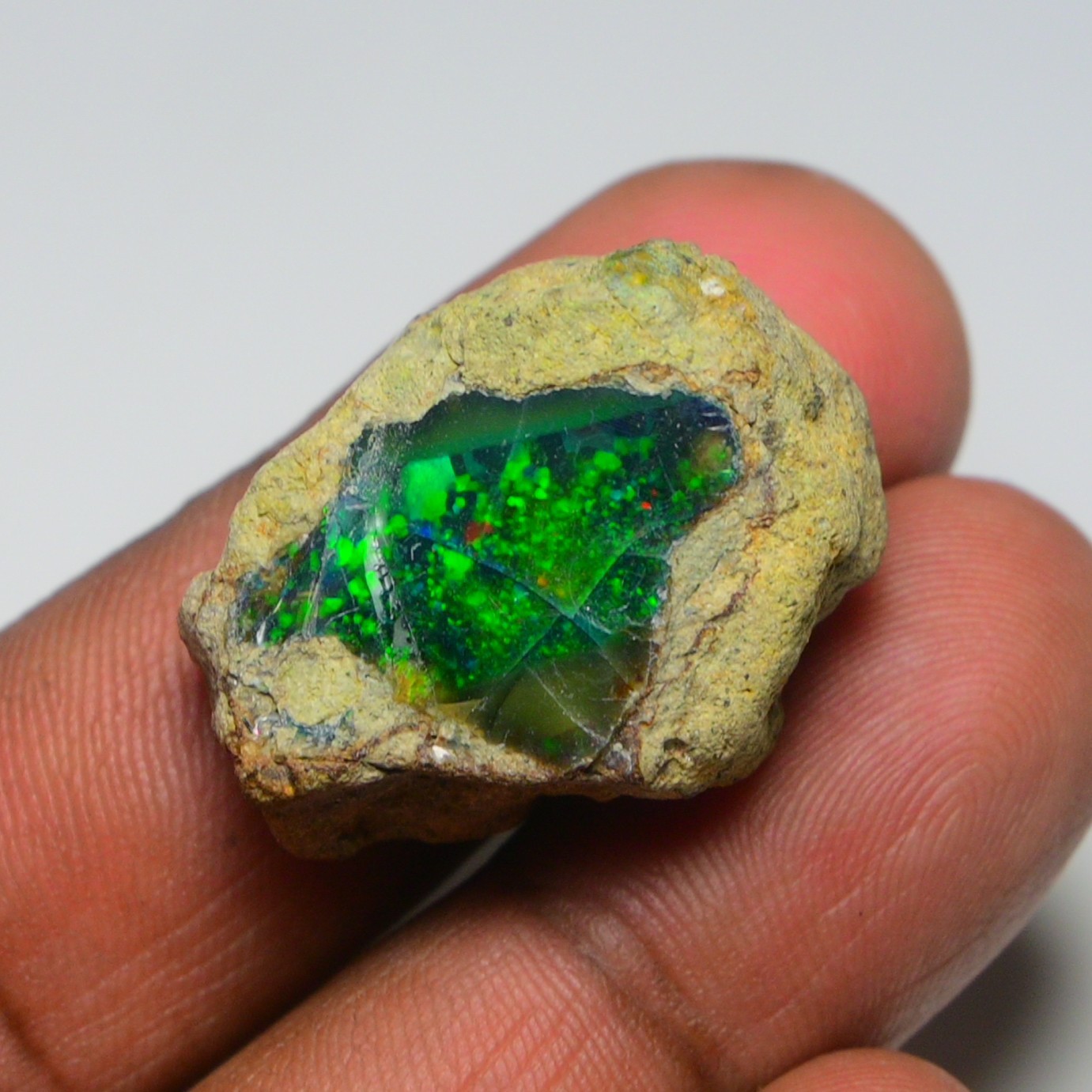 Black Opal 36.90 Carats, Natural Ethiopian Opal Rough, Opal Raw Crystal