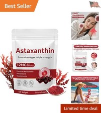12mg Astaxanthin Antioxidant Softgels - 120 Count for Ultimate Wellness