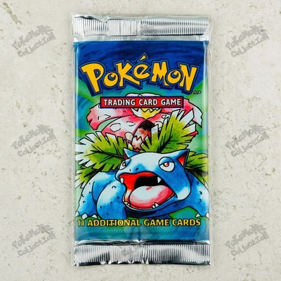 Pokemon Base Set Booster Pack TCG 4th print UK 1999-2000 Light