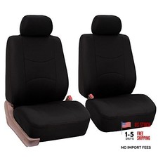 Car Seat Covers Front Set in Cloth - Car Seat Black Seat Cover Front Set