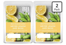 Better Home Garden Meyer Lemon Basil Scented Wax Melts Cubes 2.5 Oz . 2 Pack