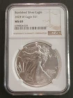 2023-W Burnished $1 American Silver Eagle NGC MS69 Brown Label