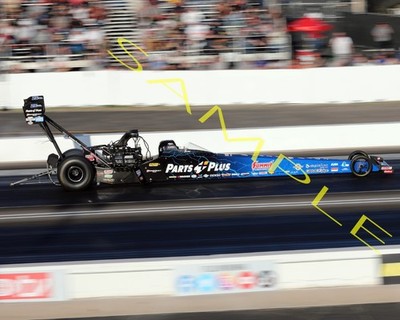 CLAY MILLICAN 2022 PARTS PLUS TOP FUEL CAR AT PHOENIX 8X10 GLOSSY PHOTO #1A