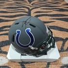 Sauce Gardner Signed Indianapolis Colts Slate Mini Football Helmet JSA