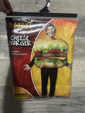 NWOT Adult Cheeseburger Costume One Size Fits Most. Fast Food Burger Spirit
