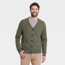 Men V-Neck Cardigan Sweater - Goodfellow  Co