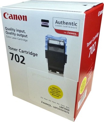Toner CANON 702 /9642A004 Original Neu Gelb 6000 Seiten Für LBP5960, 5970, 5975