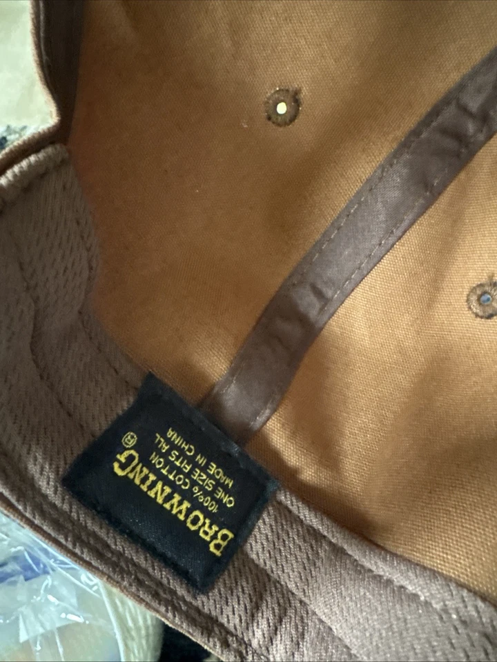 Browning Company Flag Snap Back Cap Buckmark Logo Hat - Image 4 of 4