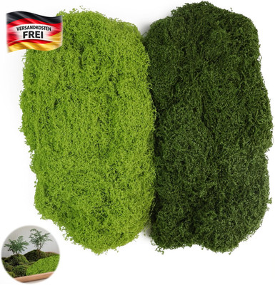 Künstliches Moos Bastel- und Dekoration für Garten Hochzeit Modellbau 200g