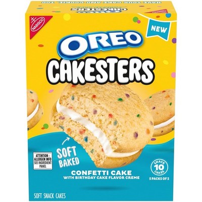  .*OREO Cakesters Confetti   Soft Snack Cakes   5-2.02 oz Snack Packs .*