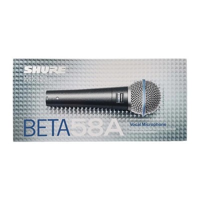 Shure BETA 58A Supercardioid Dynamic Vocal Microphone - New in Box