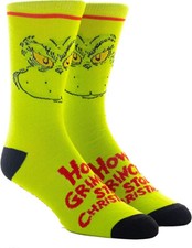  GRINCH LARGE FACE   Socks Dr. Seuss Christmas Dr. Seuss  Style 5