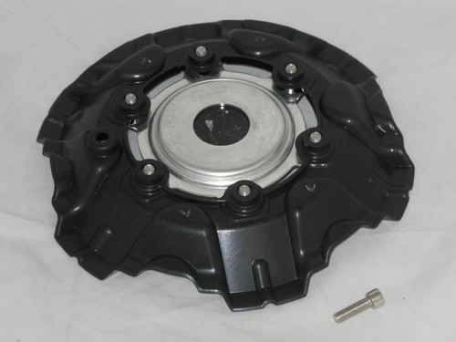 DUB CARNAL ELITE LOGO GLOSS BLACK WHEEL RIM CENTER CAP 5260-15 M-438 WITH SCREW - Picture 2 of 2