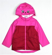 New girls rain jacket wind and water resistant fleece lining sizes 92/98, 116/122