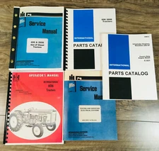 Farmall International 606 Gas Tractor Service Parts Operators Manual Set C221