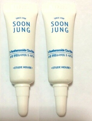 Etude House Soon Jung 5-Panthensoside Cica Balm 5ml x2 New