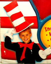 Dr Suess KIDS Cat In The Hat Halloween Hat Bow Tie Gloves Costume New