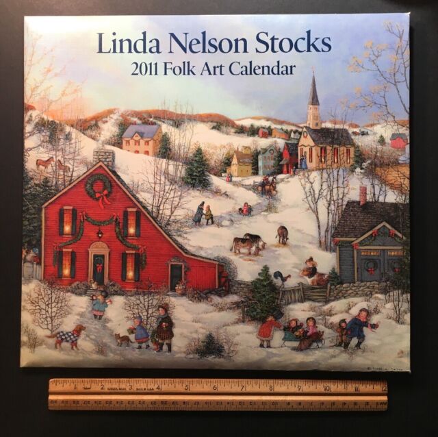 the-2011-lang-folk-art-wall-calendar-14-x-12-linda-nelson-stocks-ebay