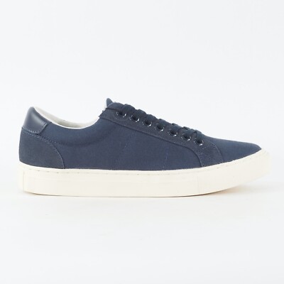Herren Hackett London Cranfield HMS20572 595 Marine Leinen Spitze Niedrig Freizeitschuhe