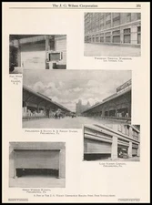 1922 Philadelphia & Reading Railroad Freight Station Photo Vintage Print Ad