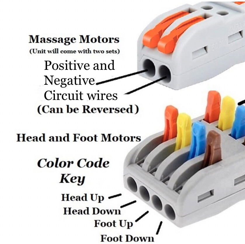 Universal Adjustable Bed Remote w Massage Conversion Kit (24v-29v ...