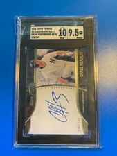 2016 CHASE HEADLEY TOPPS TIER ONE SN#/249 AUTO SGC 9.5 /10 