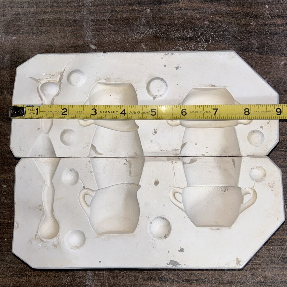 Duncan Mini Creamer Sugar Bowl & Spoon DM1493 Ceramic Slip Casting Mold