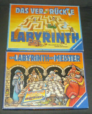 2 SPIELE-DAS VERRÜCKTE LABYRINTH + DAS LABYRINTH DER MEISTER  KOMPLETT, S. G. Z.