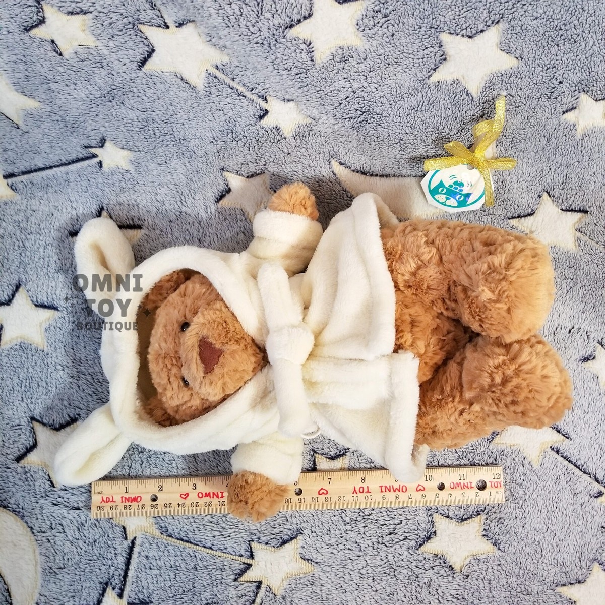 Jellycat BATHROBE BARTHOLOMEW BEAR NWT Collectible Plush Toy