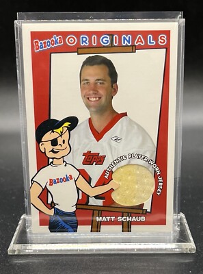 Matt Schaub 2004 Topps Bazooka Player Worn Jersey Patch Atlanta Falcons