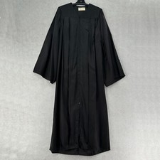 Unisex Graduation Gown Black Zipper Men Women Econ Gown 5' 9" - 5' 11"