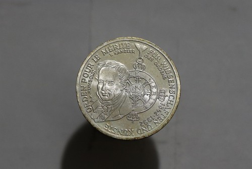 ðŸ§ðŸ‡©ðŸ‡ª Germany - 10 Mark Silver Coin - "Order "Pour le Merite" 1992 B49 #Z3972