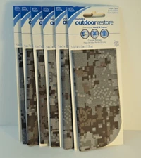 12 BONDEX Outdoor Restore Iron On 5x7 URBAN CAMO Canvas Repair Patches 6 2-Packs