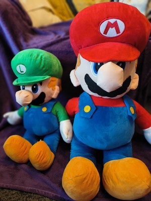 Giant Mario Plush And Medium Luigi Plush Soft Toys Super Mario