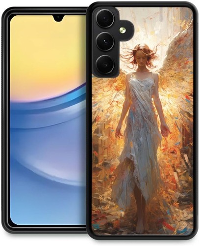 Stained glass battle angel Anti Scratch For Samsung A15 A16 S23 S24 S25 Ultra FE - 第 17/25 張圖片