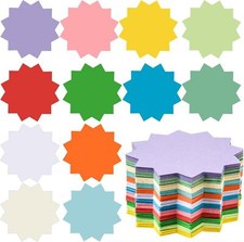 360 Pcs 4x4 Inch Starburst Yard Sale Signs for Retail Bulletin Board Garage