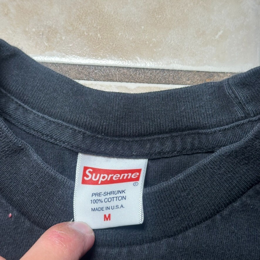 Supreme SS20 Sacred Unique Black Long Sleeve Graphic Tee Mens Size