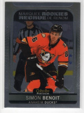 Simon Benoit 21-22 O-Pee-Chee OPC Platinum Marquee Rookies #235 Anaheim Ducks
