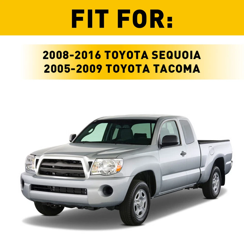 For Toyota Tacoma 2005-2009 Center Console Cup Holder Divider Insert Drink Black — 第 2/4 张图片