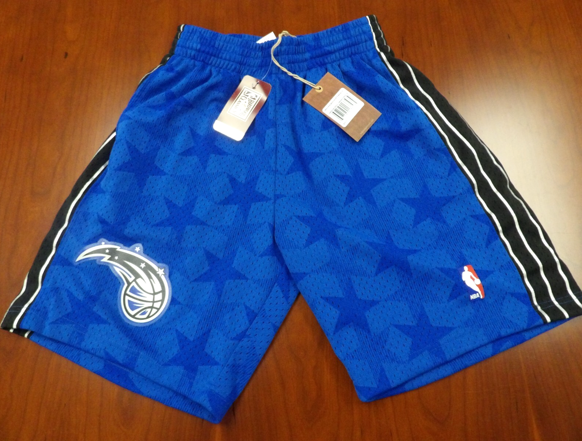 MITCHELL NESS NBA HWC ORLANDO MAGIC BLUE SWINGMAN SHORTS SIZE S
