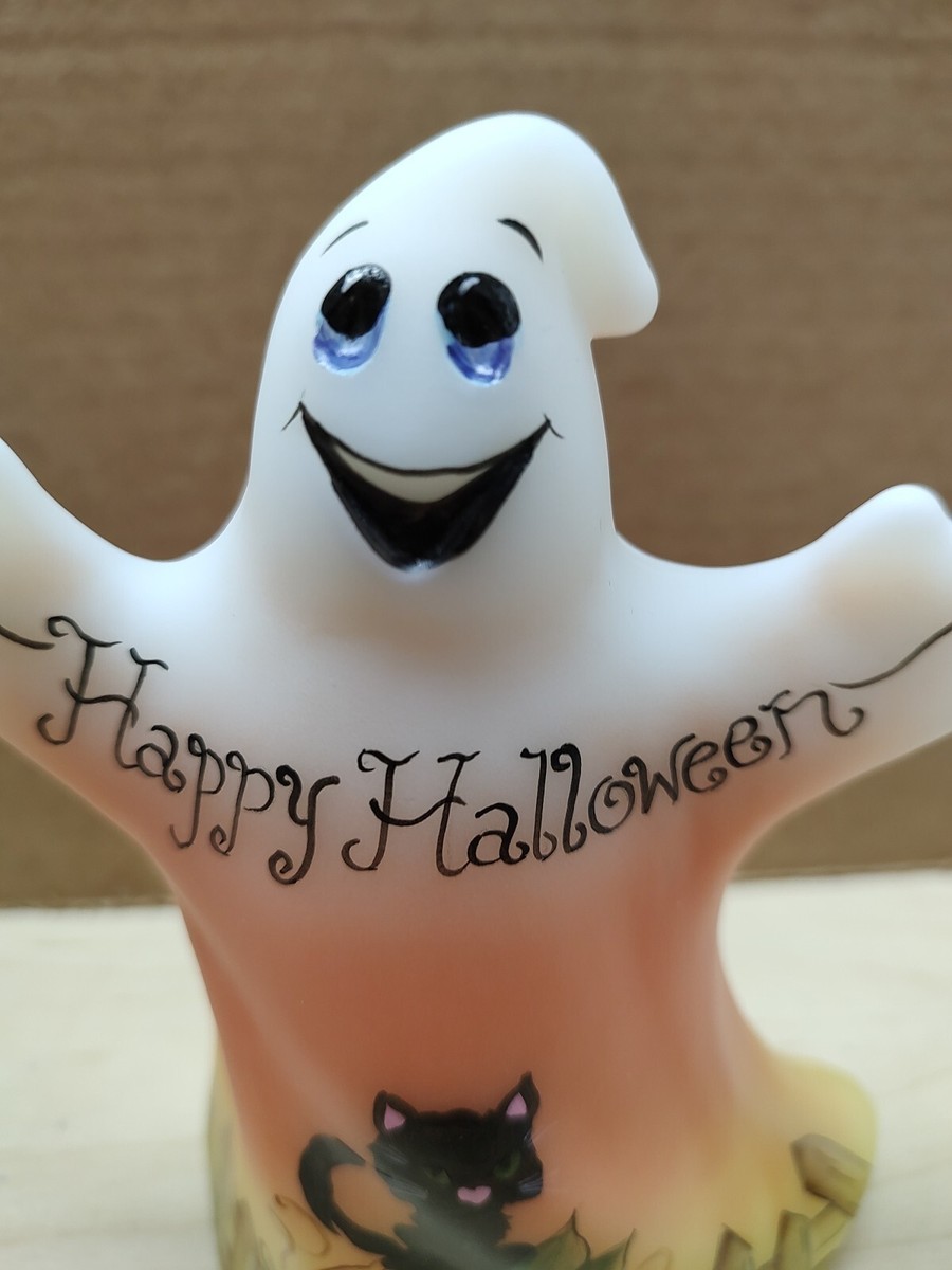 Fenton Limited Edition Halloween Ghost Artist Signed Kim Barley