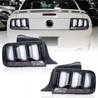 Fit For Ford Mustang 2005-2009 Tail Lights Pair | LED | White Light Bar LH & RH