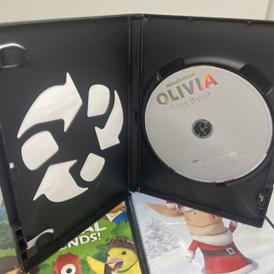 Lot of 4 Kid's DVDs - Olivia, Animal Friends, Dora, Go Diego Go