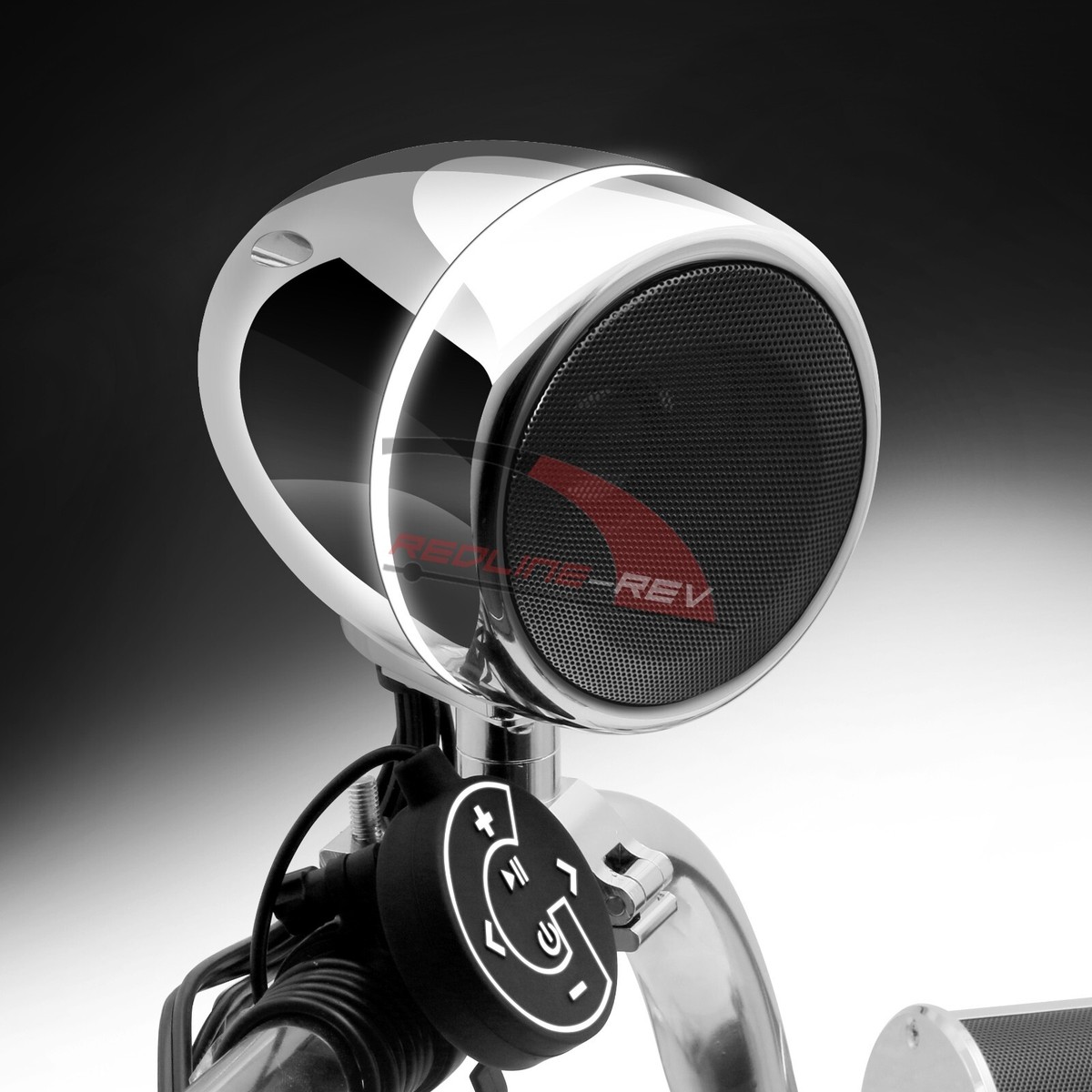 600W Waterproof Bluetooth Motorcycle Stereo Speakers