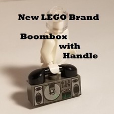 LEGO Minifigure Radio with Handle 1x3 Printed CD Player with Speakers Boombox