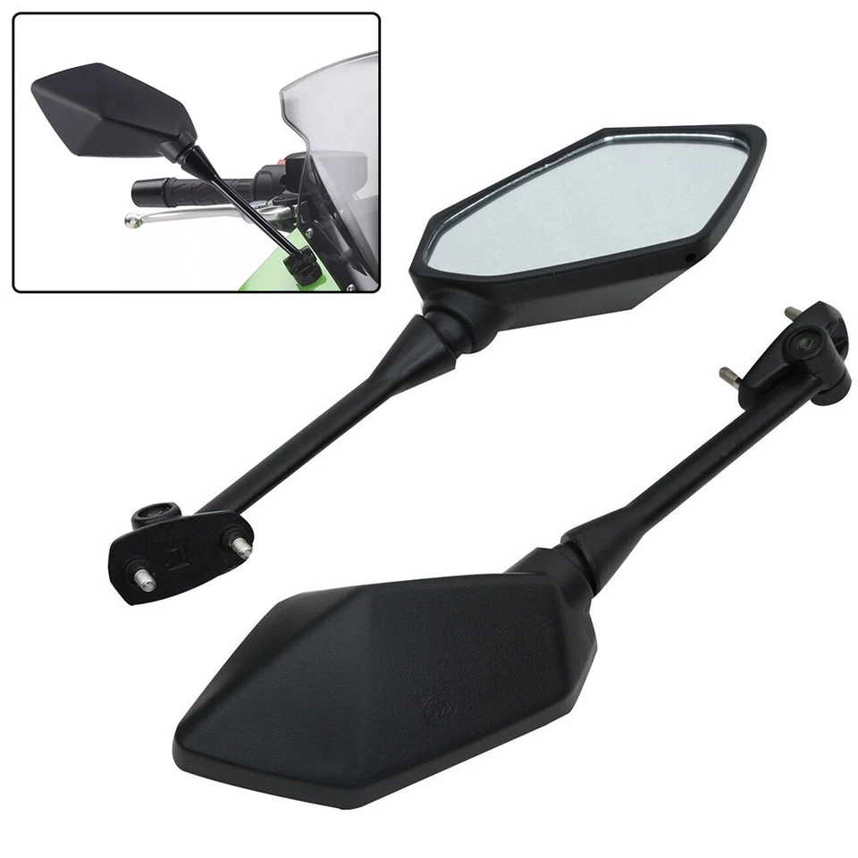 Espejos retrovisores laterales para Kawasaki Ninja 650 650R EX650 ER6F ER-6F 2009-2016 EE. UU. Foto 4 de 4