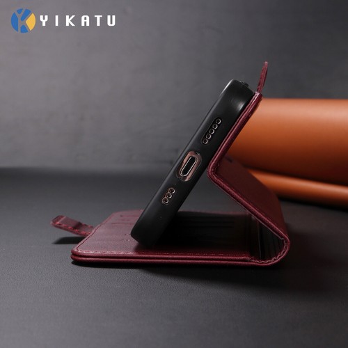 Leather Wallet Phone Case for iPhone 11 13 12 14 Pro Max XR XS 6 7 8 SE - 第 8/20 張圖片