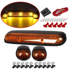 3pcs Led Cab Roof Marker Top Lights For Chevrolet Silverado 1500 2500 3500 Gmc